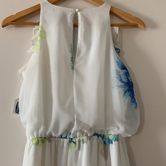 🆕 Old Navy White Floral Maxi Dress S Small NWT - Picture 8 of 9
